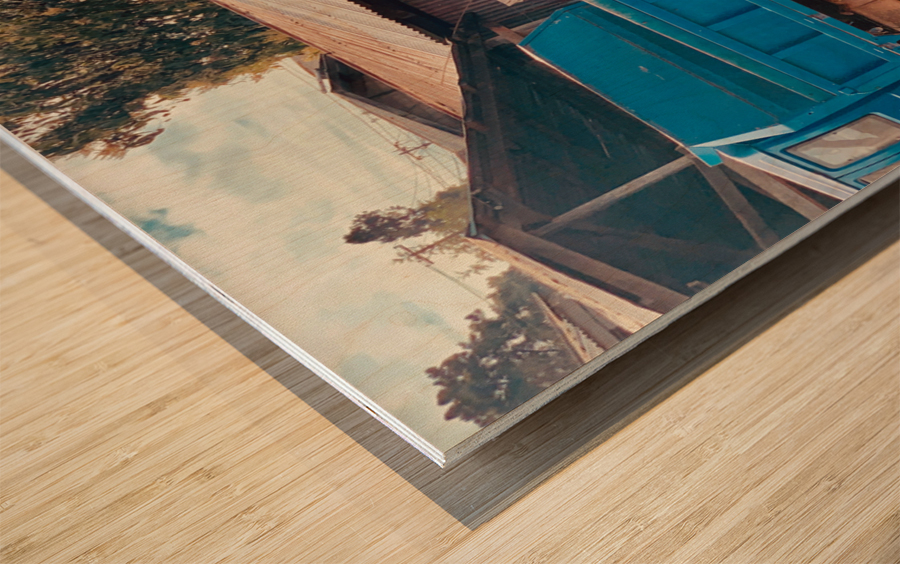 Its a Blue Truck Kid Wood print