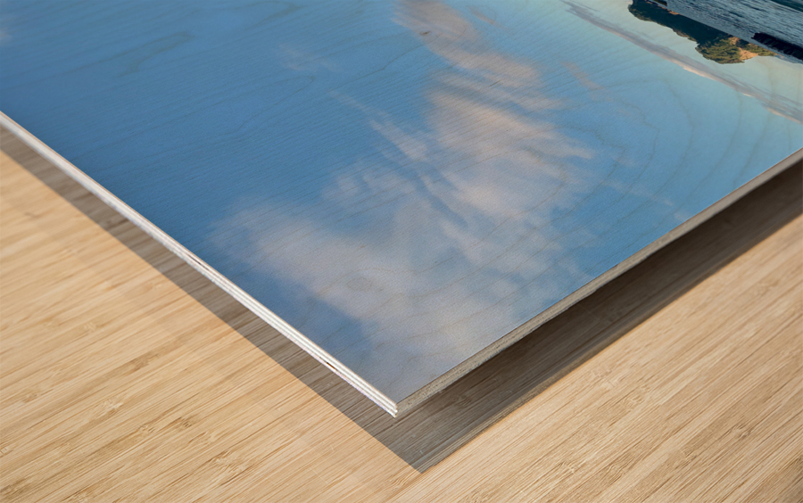 Nice Rock View From the Beach Wood print