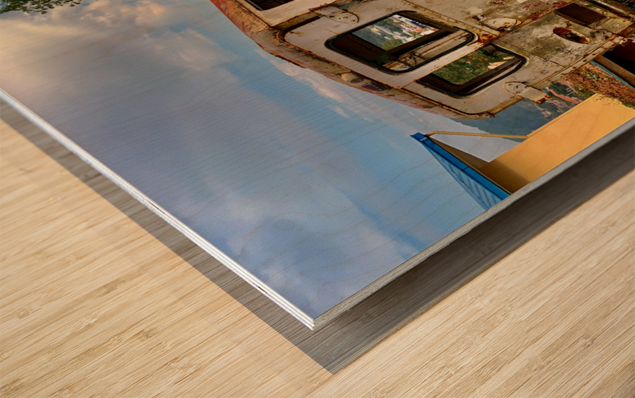 It Used to Be an Ambulance Wood print