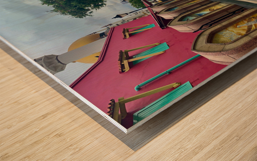 Which Way Out of the Mosque Wood print