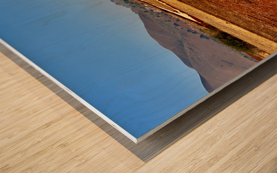 Red Earth Road Wood print