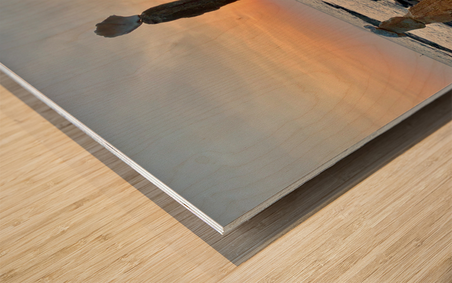 Rock Balancing 2 Wood print