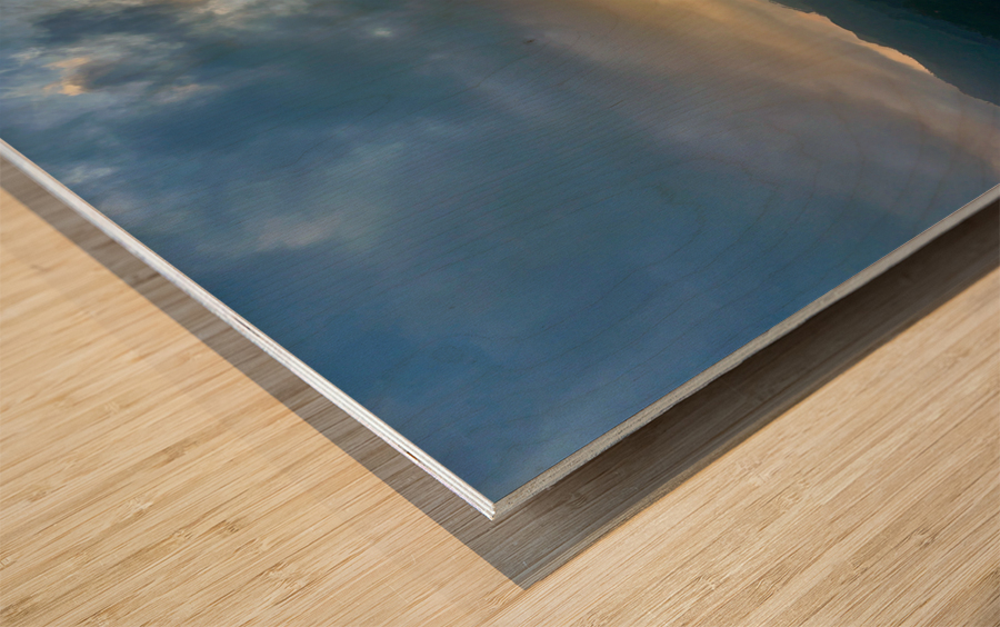 Sunrise Over the Mountain 2 Wood print