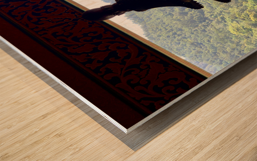 Buddhist Prayer Wood print