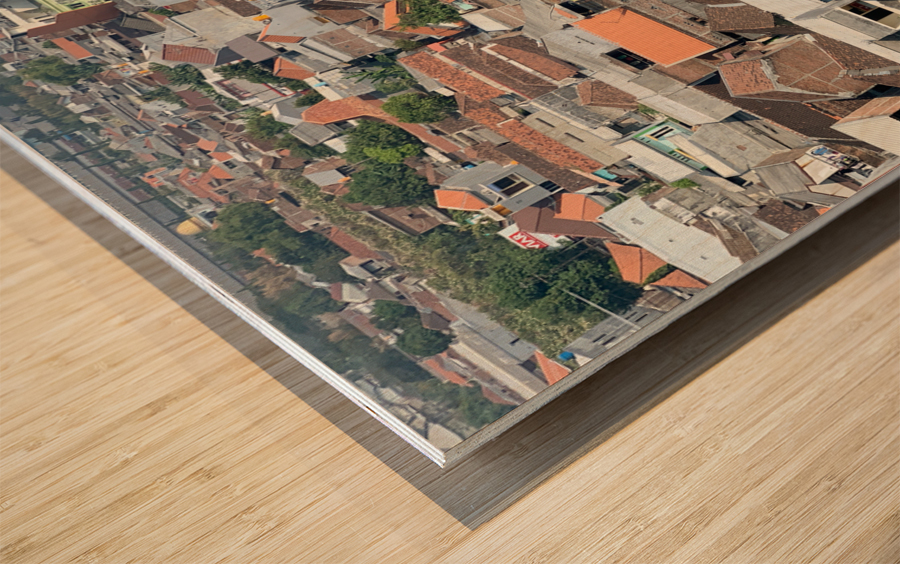 All the Roofs Wood print