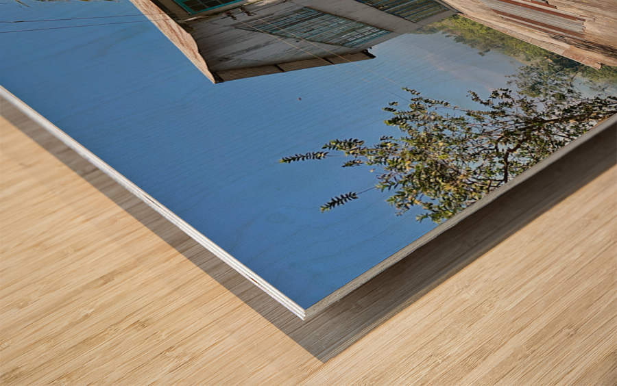 Tea Factory Wood print