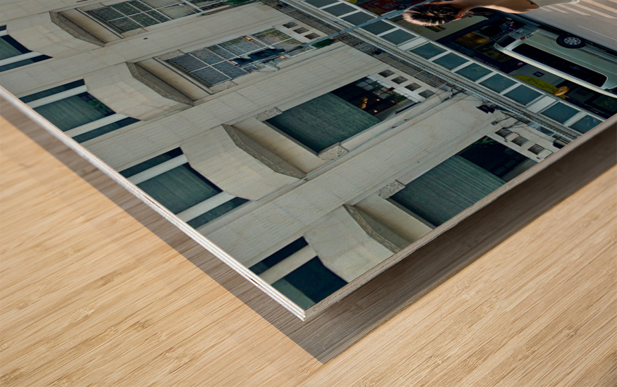 Street Wedding Wood print