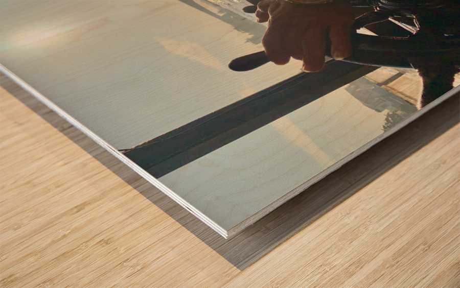 Boat Driver Wood print