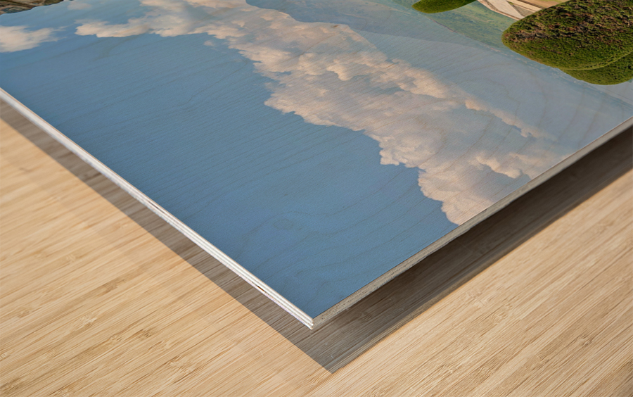 View from Pari Mahal Srinagar Wood print