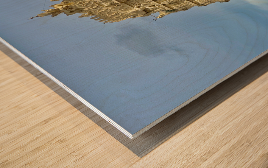 Side of Sree Padmanabhaswamy Temple Impression sur bois