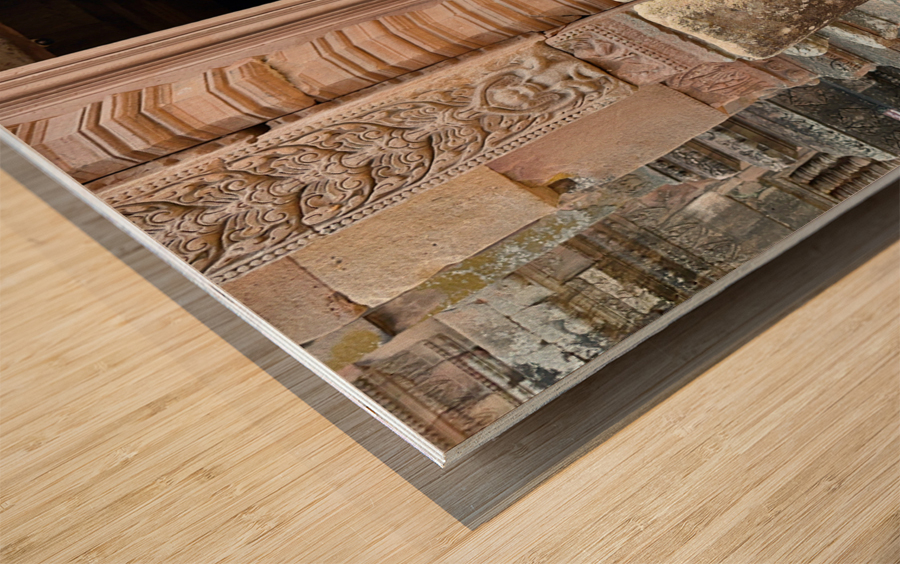 Feet of Rocks Wood print