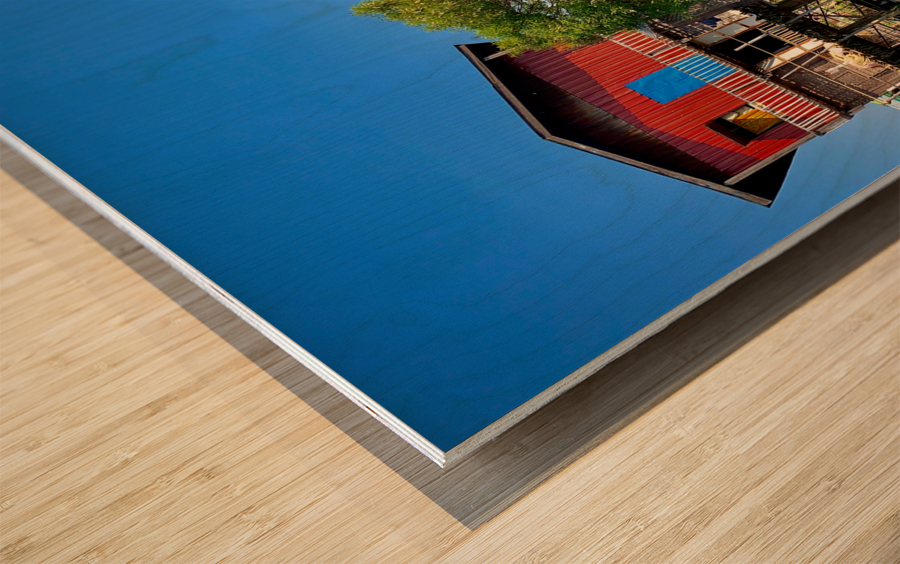 Inle Lake Reflections 2 Wood print