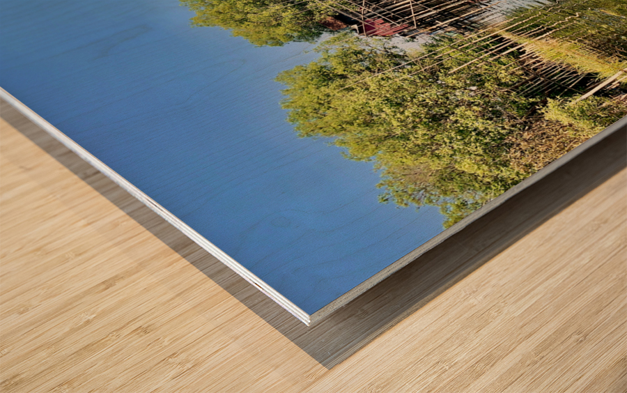 Inle Lake Reflections 3 Wood print