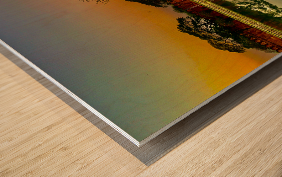 Reflections of Mandalay 3 Wood print