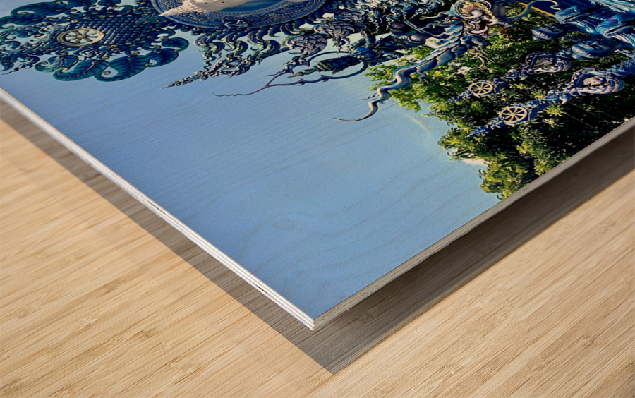 Wat Rong Suea Ten Blue Temple 1 Wood print