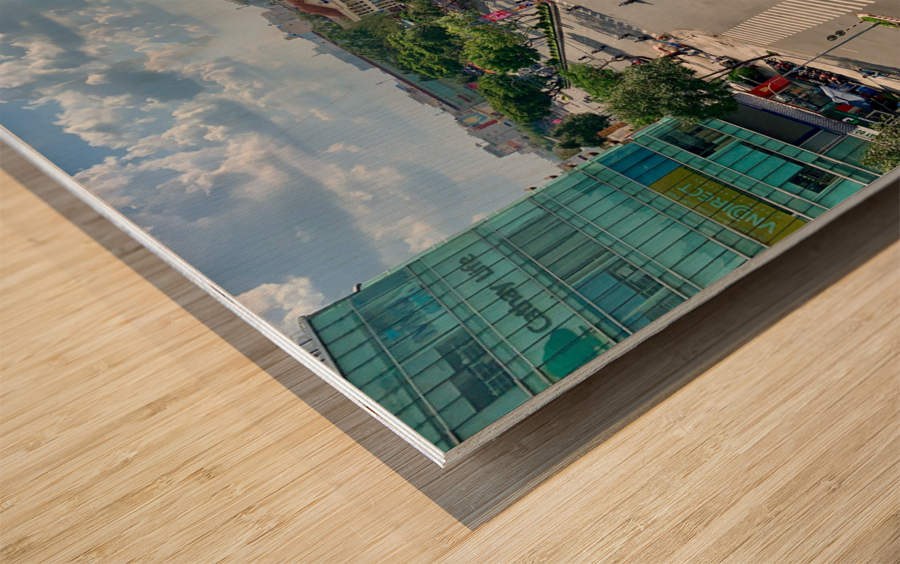 The Intersection Wood print