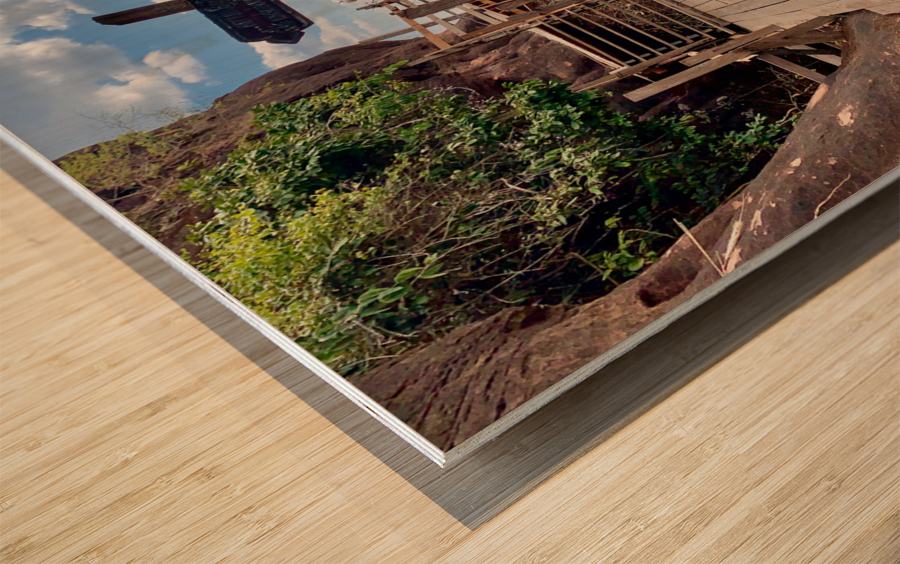 The Amazing Wat Phu Tok 2 Wood print