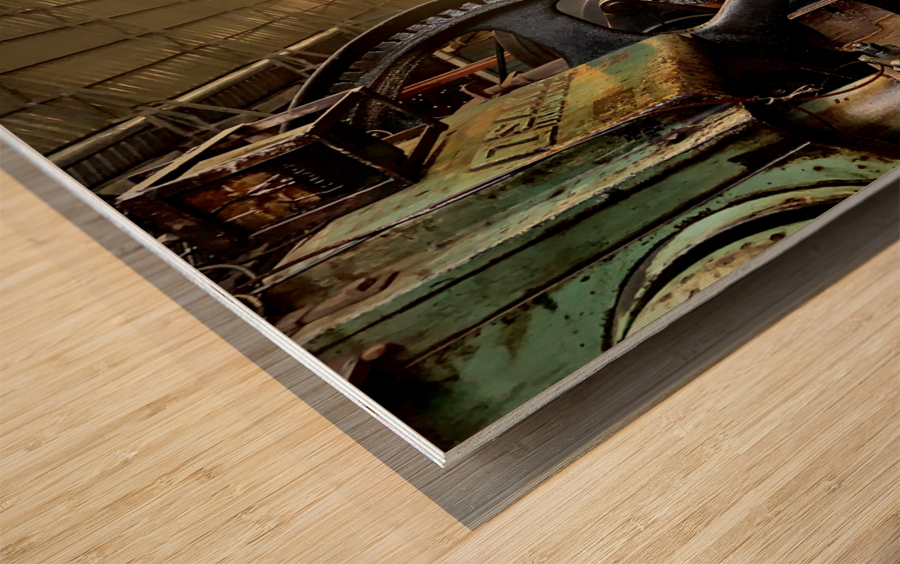 In the Shop Wood print