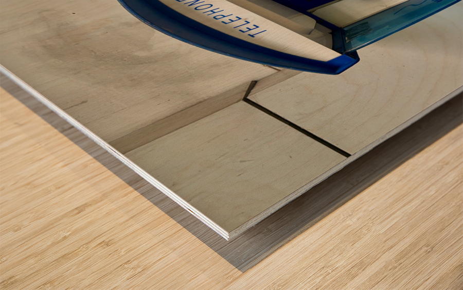 Old Payphone Wood print