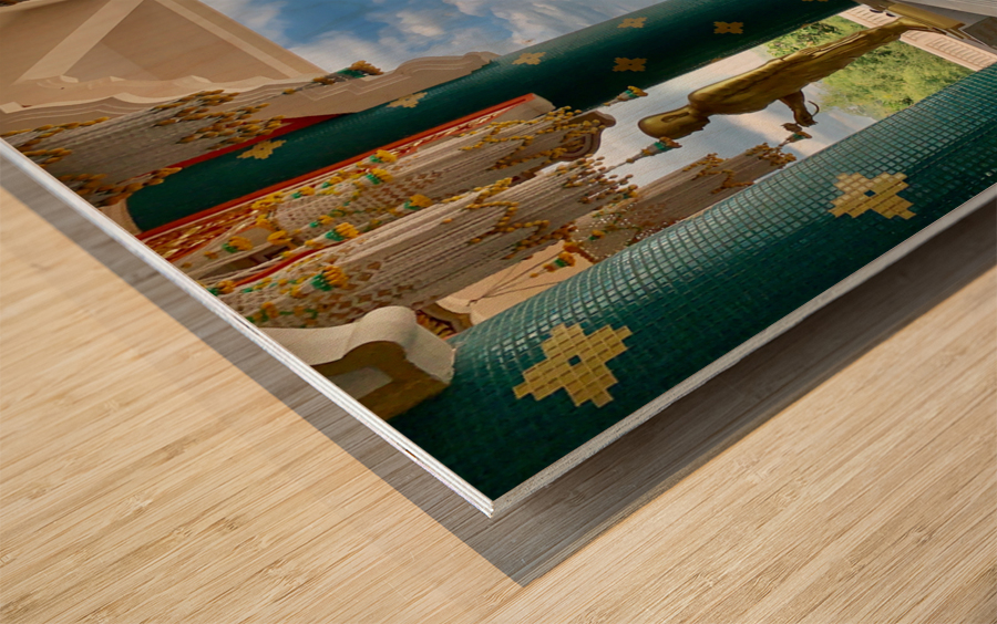 The stylish Wat Pa Phu Kon 6 Wood print