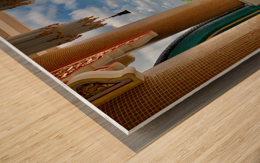 The stylish Wat Pa Phu Kon 5 Wood print