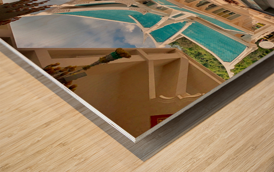 The stylish Wat Pa Phu Kon 3 Wood print