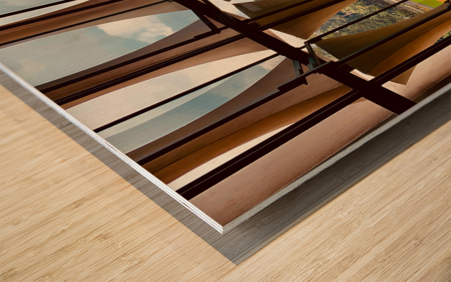 Stylish Window Wood print