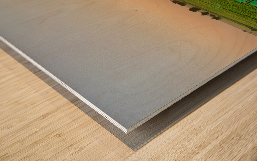 Sunset Over the Field by the Temple Wood print