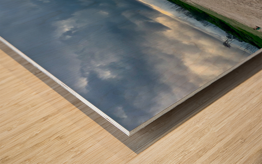 Sun Peaking Through a Dark Sky 1 Wood print