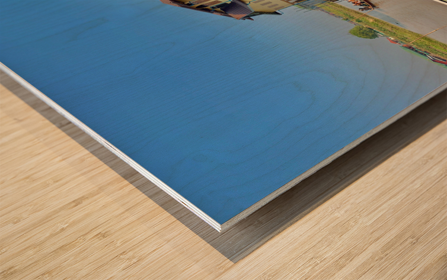 Inle Lake Shops Wood print