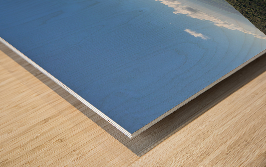 Hanging Clouds Wood print