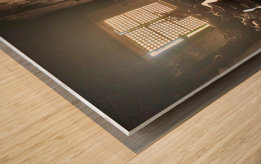 Good Old Kitchen Wood print