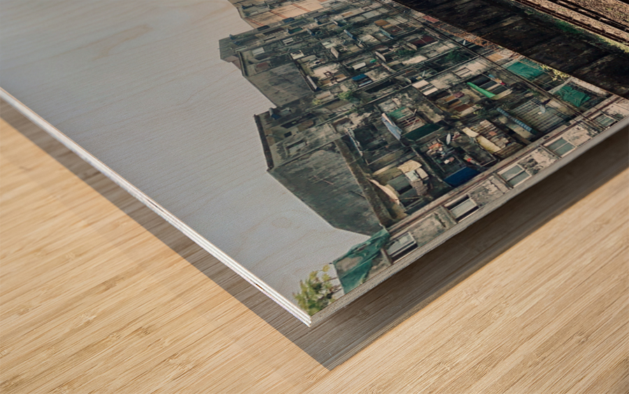 Living by the Railroad Wood print