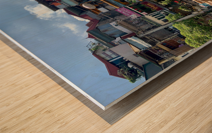 Quick Motorbike Delivery Wood print