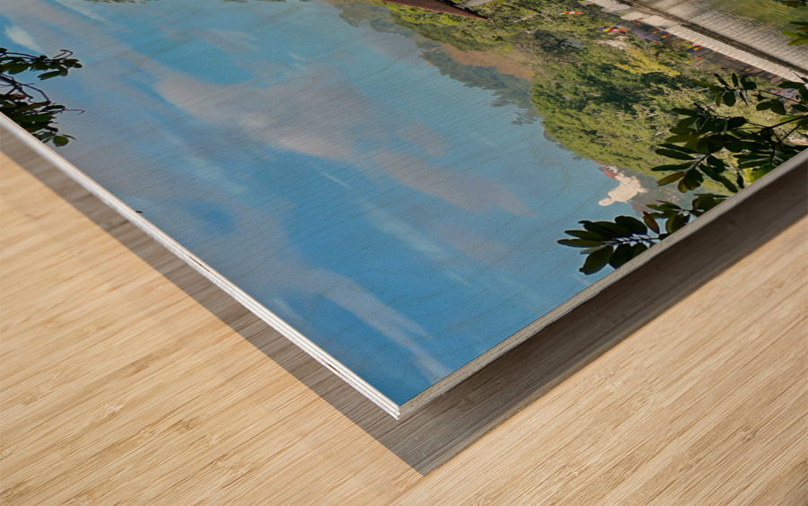 Ulupen Geya on Kandy Lake 2 Wood print