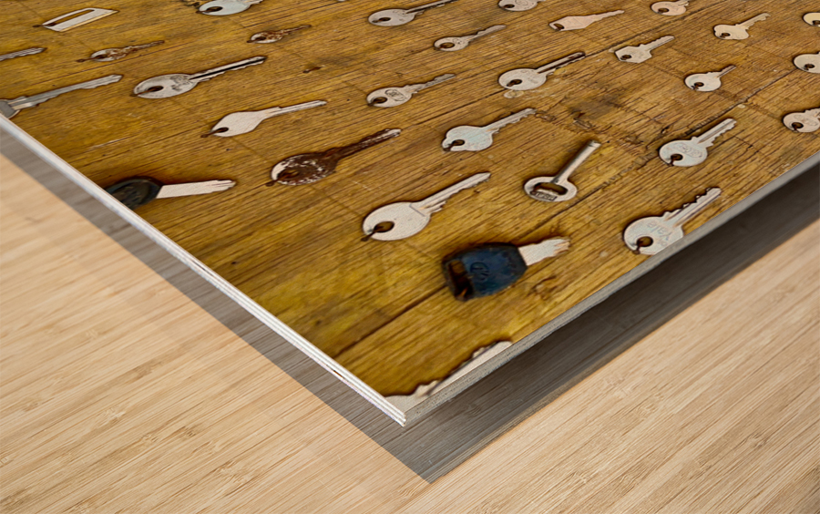 The Keyboard Wood print