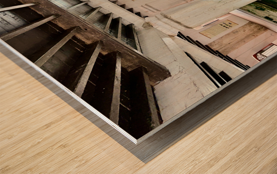 Ulupen Geya Kandy Lake Inside Reflection Wood print