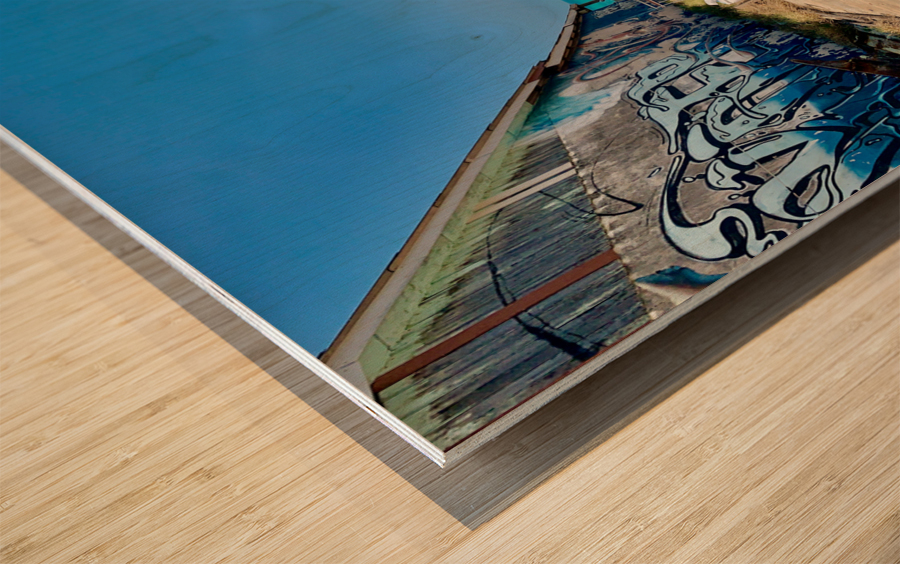 Graffiti Beach Wood print