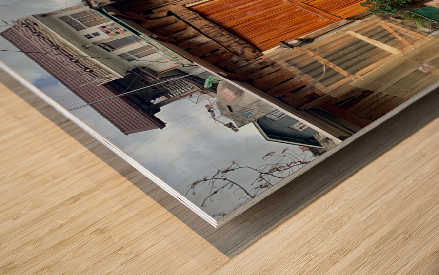 Beautiful Wooden House Wood print