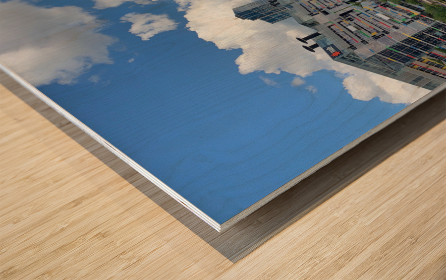 Victoria Harbour in Melbourne 2 Wood print