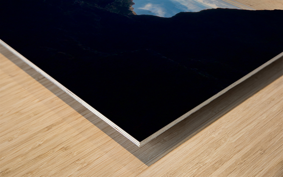 V Opening on the Sand Wood print