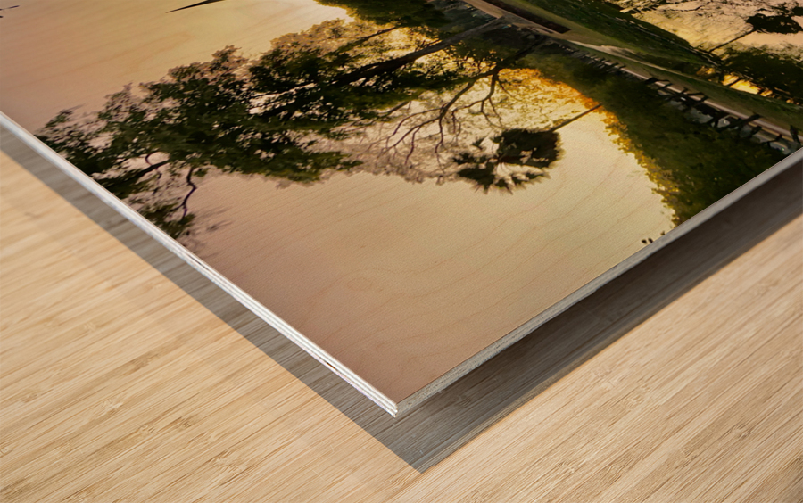 Sunset at the Temple Wood print