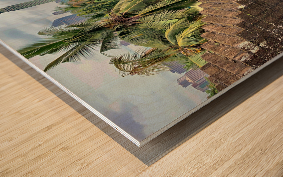 A Cannon in the City Wood print