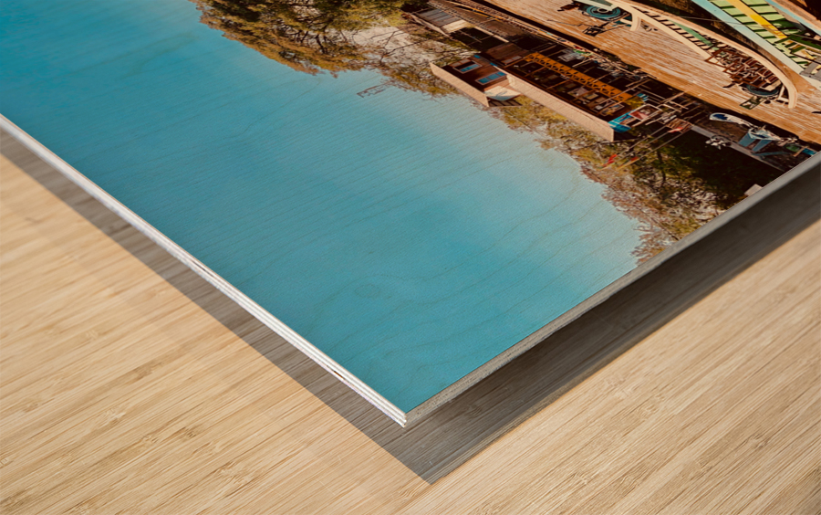 Inle Lake Boats Wood print