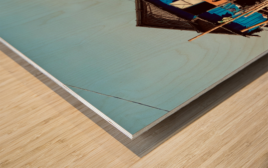 Inle Lake Reflections 6 Wood print