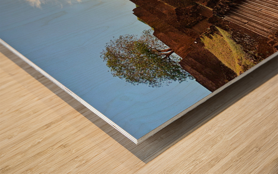 Sunrise on Top of Sigiriya Sri Lanka 1 Wood print