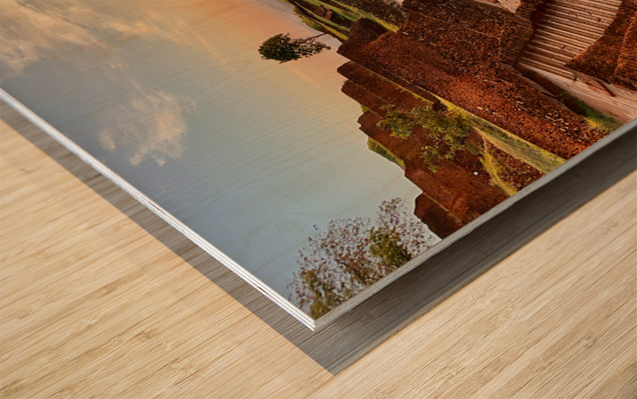 Sunrise on Top of Sigiriya Sri Lanka 5 Wood print