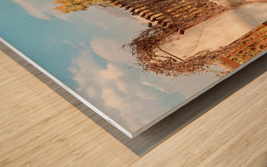 Vintage Wooden Crates Wood print