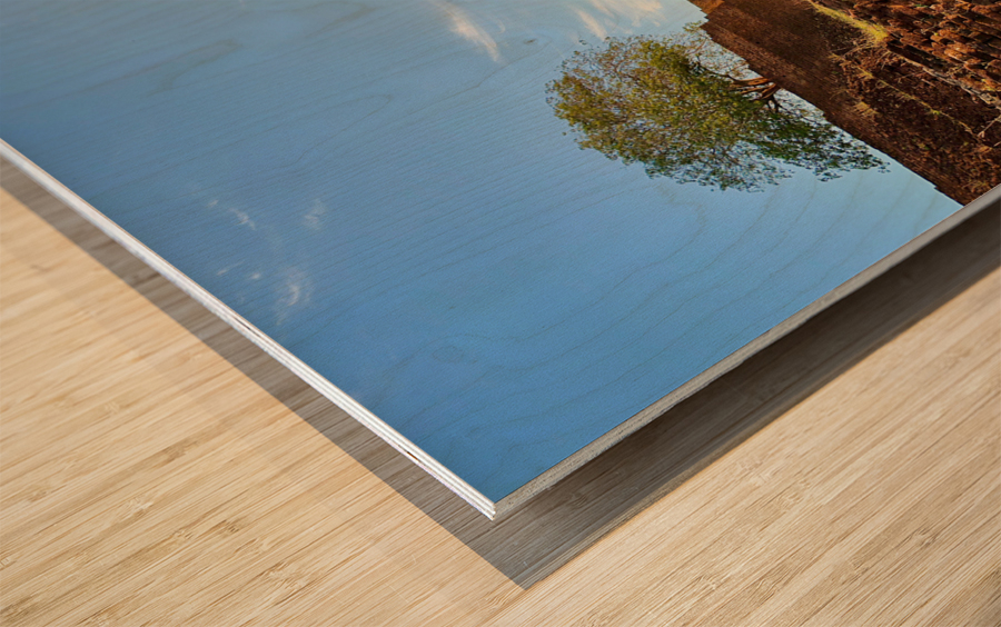 Sunrise on Top of Sigiriya Sri Lanka 13 Wood print