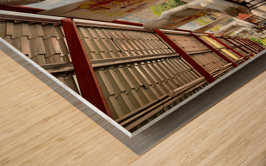 The White Buddhas Wood print